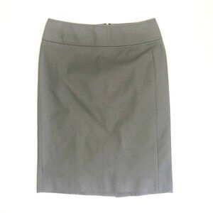 Gap Pencil Skirt Women's Size 4 Grey Stretch Cotton Midi Utility Career Wear